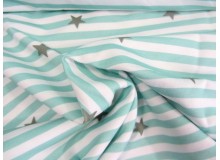 Paul & Clara Mini Stripes - Sterne mint
